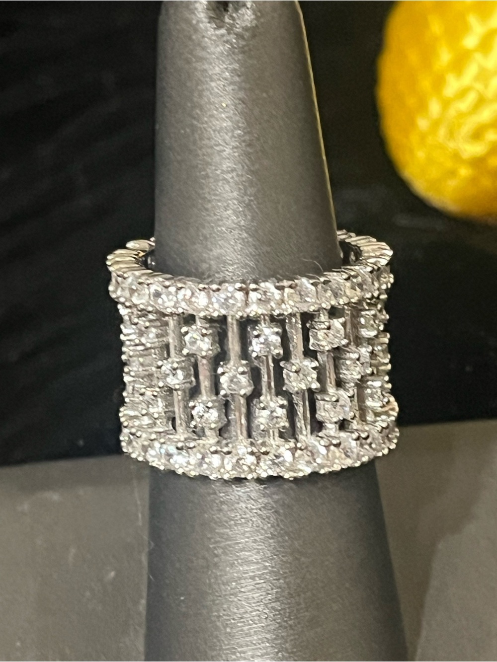 PJM 925 Star Cascade Cocktail Ring